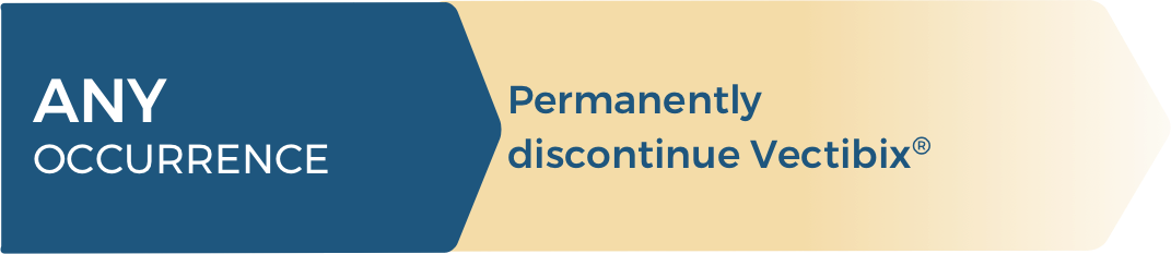 Vectibix® (panitumumab) Dose Modifications for Grade 4 Dermatologic Reactions